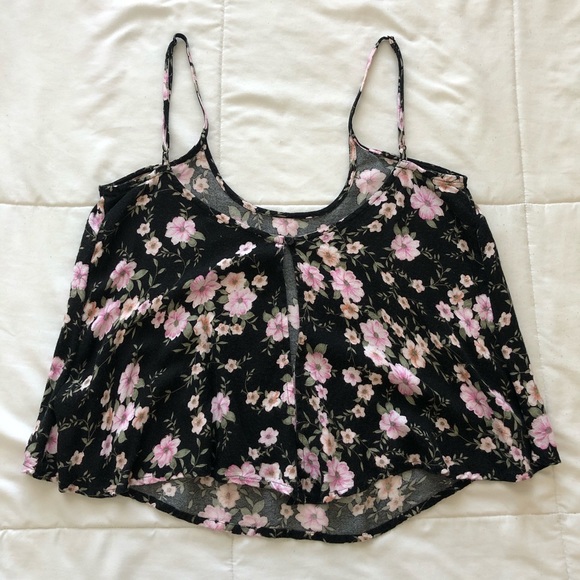 American Eagle Outfitters Floral Open Back Tank - Picture 3 of 7